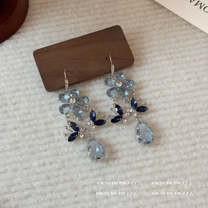 Wholesale Butterfly droplet tassel earrings are exquisite, versatile, gentle and elegant earrings