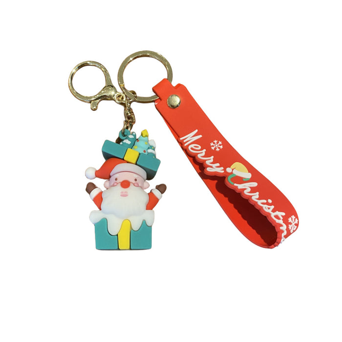 Wholesale Christmas Silicone Cartoon Doll Keychain JDC-KC-MingT087