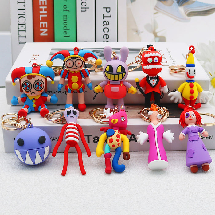 Wholesale PVC Clown Doll Keychain JDC-KC-HaoAn004