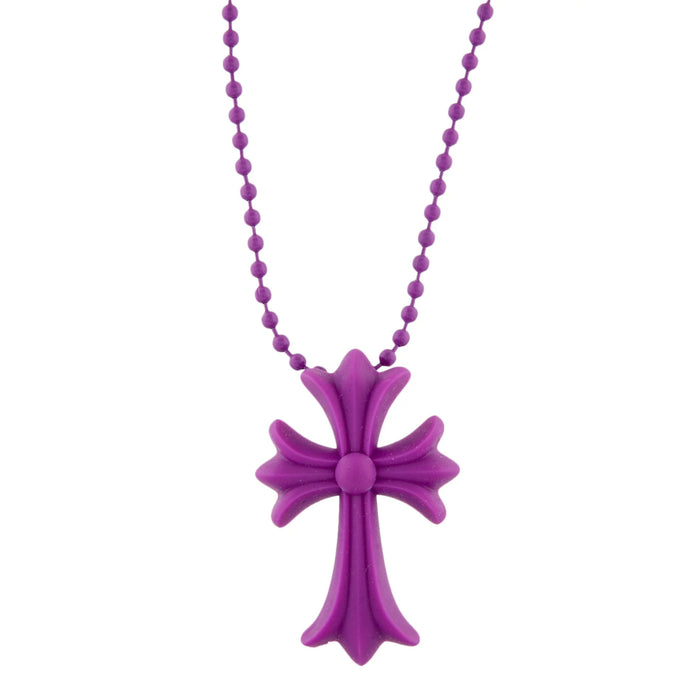 Wholesale Punk hip-hop limited edition colorful cross versatile women's necklace