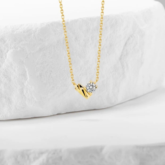 Wholesale Love studded diamond necklace, niche, light luxury, versatile collarbone