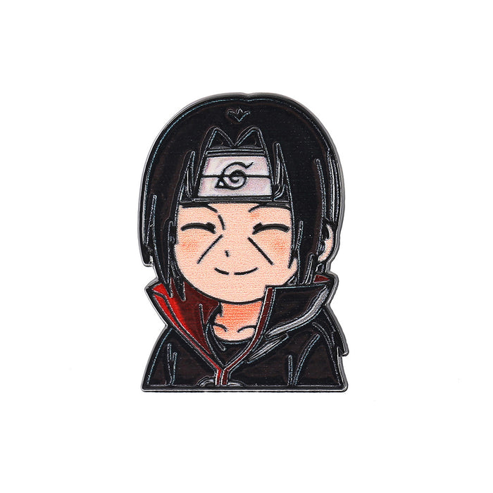 Wholesale Chibi Metal Brooch Anime Ninja Cartoon Pin Badge Casual Fashion Accessory