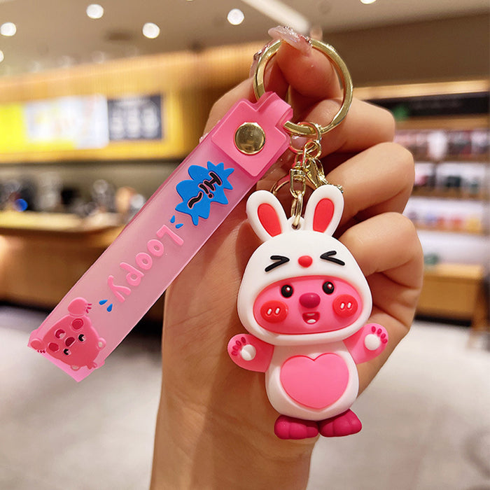 Wholesale Cartoon Doll Silicone Keychain JDC-KC-JuJi007