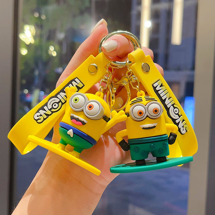 Wholesale Cartoon Keychain Couple School Bag Pendant Children' s Small Gift Car Keychain School Bag Pendant
