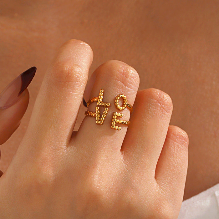 Wholesale Fashionable and trendy gold-plated design open ring