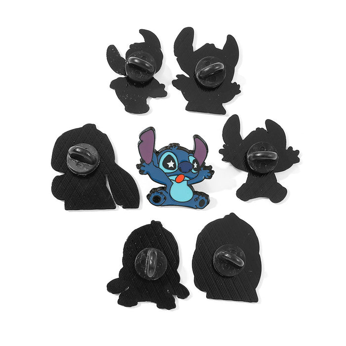 Wholesale Cute cartoon brooch funny  metal badge alloy drop oil bag accessories