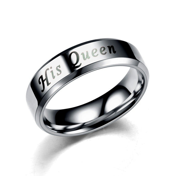 Wholesale Couple Ring Personalized Popular Stainless Steel Ring Jewelry