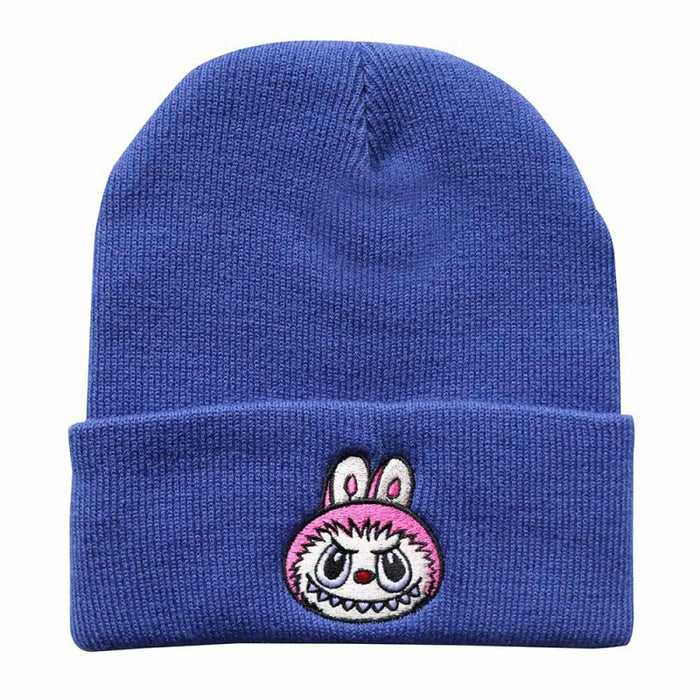 Wholesale Cartoon wool hat embroidered knit hat