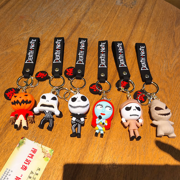 Wholesale Cartoon Silicone Doll Keychain JDC-KC-Tingm291