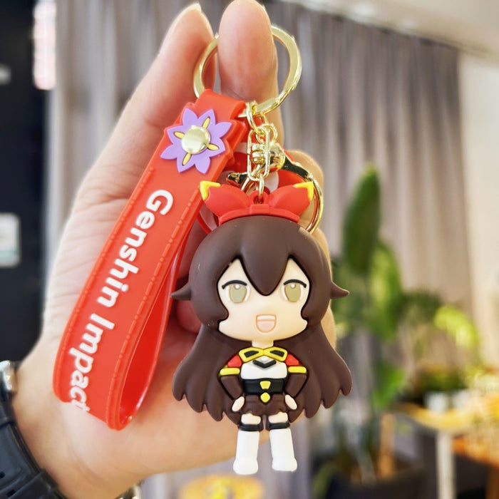 Wholesale Cartoon Doll Silicone Keychains (F) JDC-KC-Chucheng003