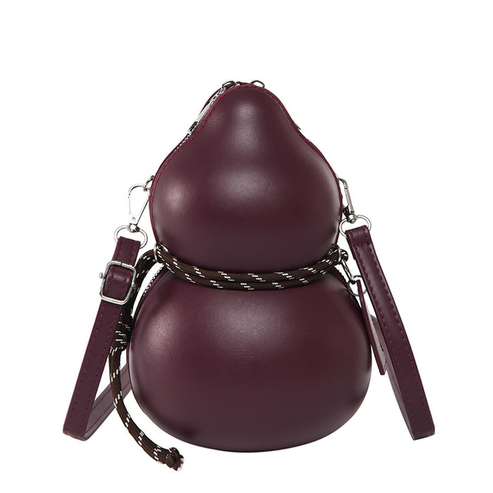 Wholesale Stylish Gourd Shape Small PU Shoulder Bag Fashion Crossbody Bag Everyday Wear Boutique Resale