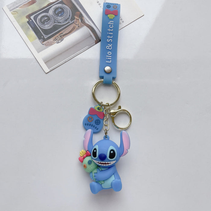 Wholesale Cute Cartoon Three-dimensional Silicone Keychain JDC-KC-JuShu034