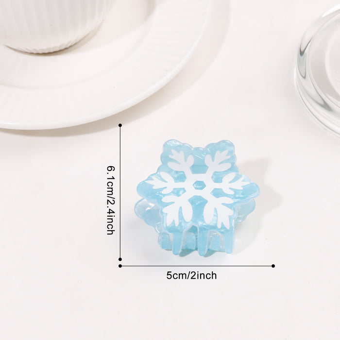 Wholesale Christmas Cartoon Gingerbread Man Hair Claw Clip Snowflake Tree Design PVC Hair Accessory For Party Favor Or Boutique Resale