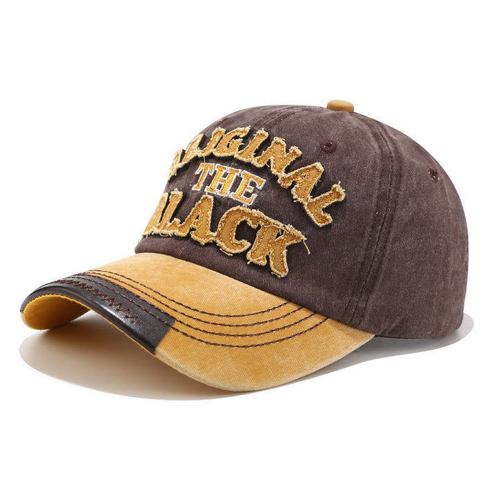 Wholesale letters washed baseball hat