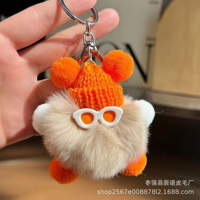 Wholesale  Coal Ball Bag Pendant  Doll Cartoon Car Keychain