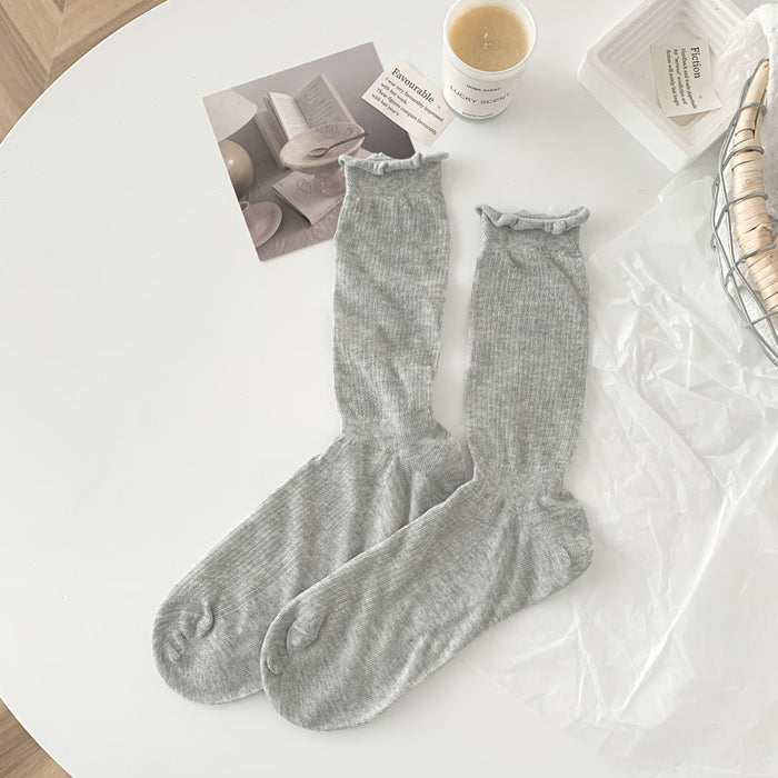 Wholesale Socks, middle tube, stacked socks, thin mesh, breathable