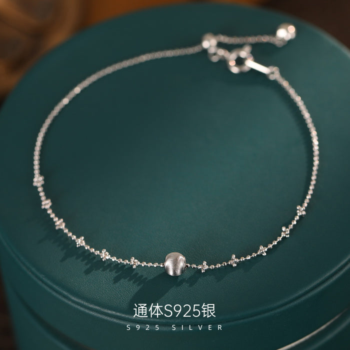 Wholesale Silver light luxury high-end cat eye brushed bracelet exquisite drawstring accessory