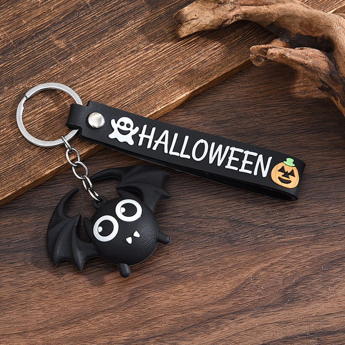 Wholesale  keychain trick-or-treating ghost pumpkin keychain  pendant chain skull ghost key chain