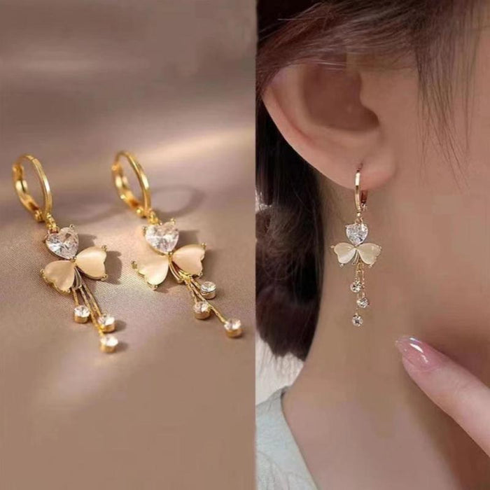 Wholesale Light luxury earrings, new niche design, high-end tassel earrings, elegant earrings