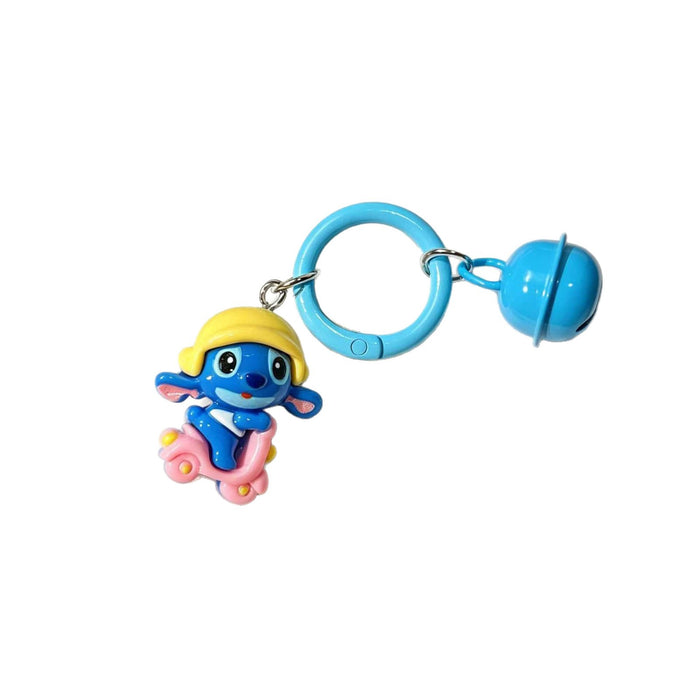 Wholesale Stylish Cartoon Resin Bell Keyring Car Key Accessory Boutique Gift For Best Friend