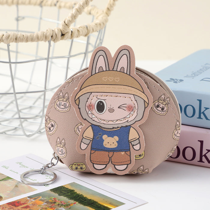 Wholesale New Cute and Fashionable Baby Wallet Keychain Cartoon Doll Keybag Earphone Storage Bag