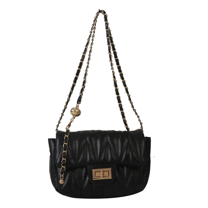 Wholesale Versatile crossbody bag, fashionable diamond grid chain bag, single shoulder small square bag