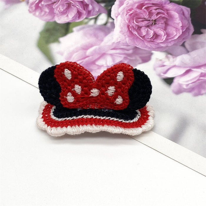 Wholesale Autumn and Winter Knitted Hairpin Children's Cartoon Hairpin Hand-Knitted Wool Bangs Clip Baby Girl's Headwear