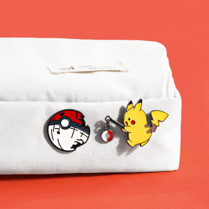 Wholesale Anime Cartoon Peripheral Metal Badge Cute Brooch Trendy Bag Accessories Alloy Jewelry