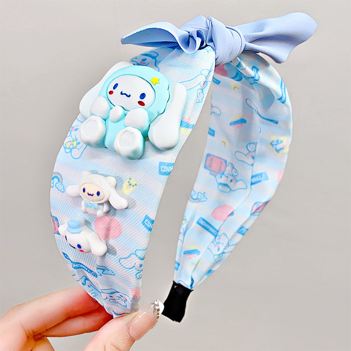 Wholesale Cute Cartoon Bow Wide Brim Fabric Headband JDC-HD-HengX002