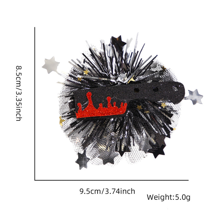 Wholesale Halloween Cross-border New  Hairpin Headwear Children' s Party Decoration  Pumpkin Veil Jewelry Dress Up Decorations