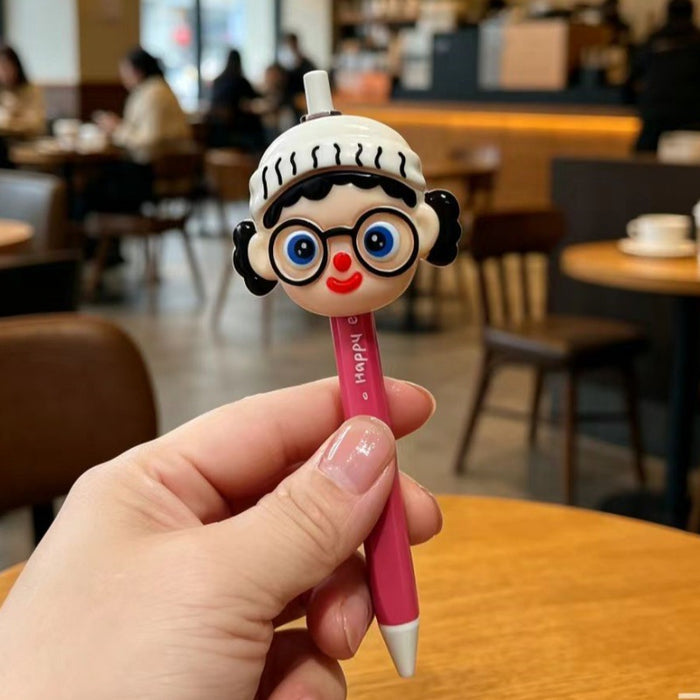 Wholesale Cute Cartoon Resin Girl Charm Decor Pen Plastic 0. 5mm St Tip