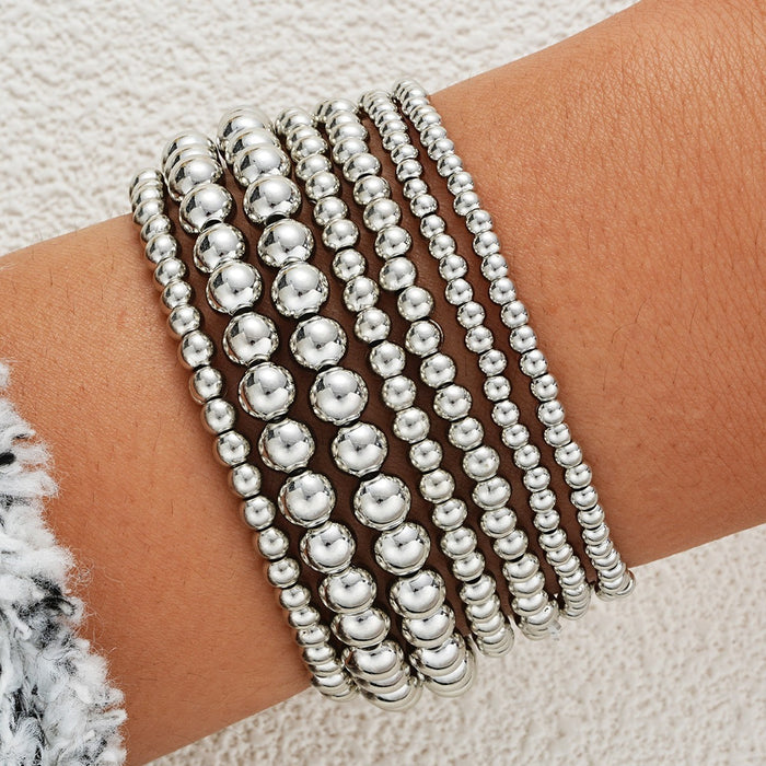 Wholesale CCB round pearl bow bracelet