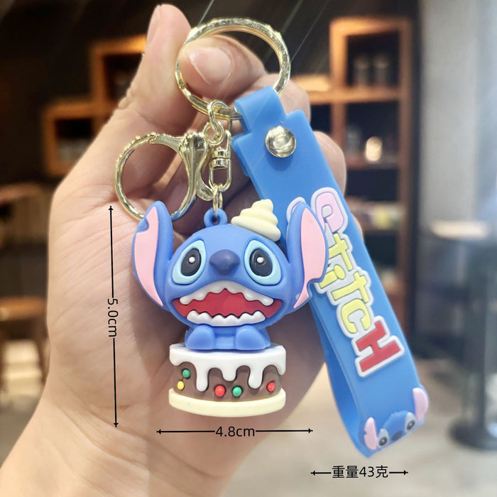 Wholesale  Soft glue  key chain pendant wholesale student bagkey chain