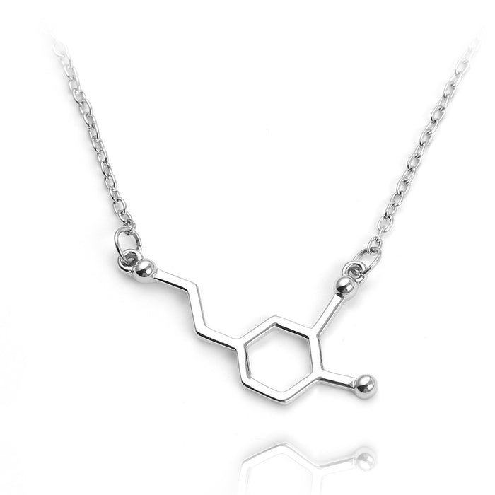 Wholesale Creative and personalized chemical molecule pendant choker necklace