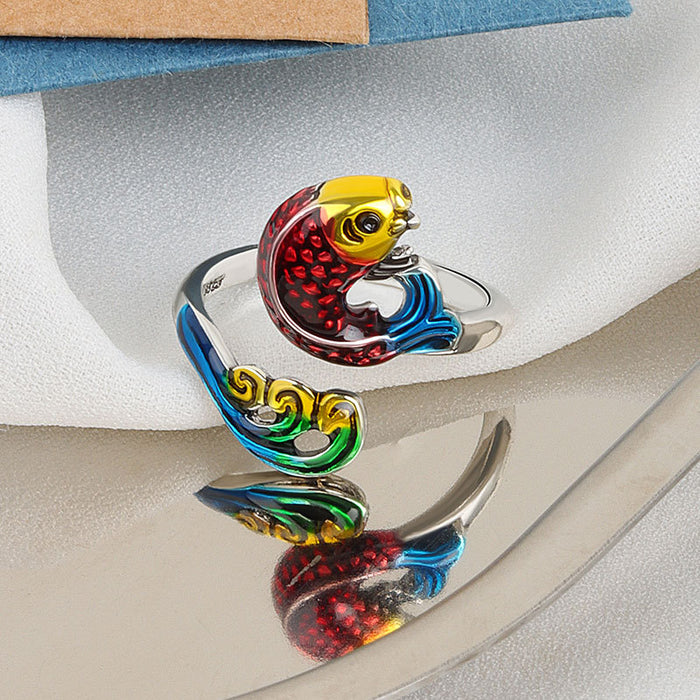 Wholesale Copper Silver Tone Vintage Peacock Ring Adjustable Women S Fashion Jewelry