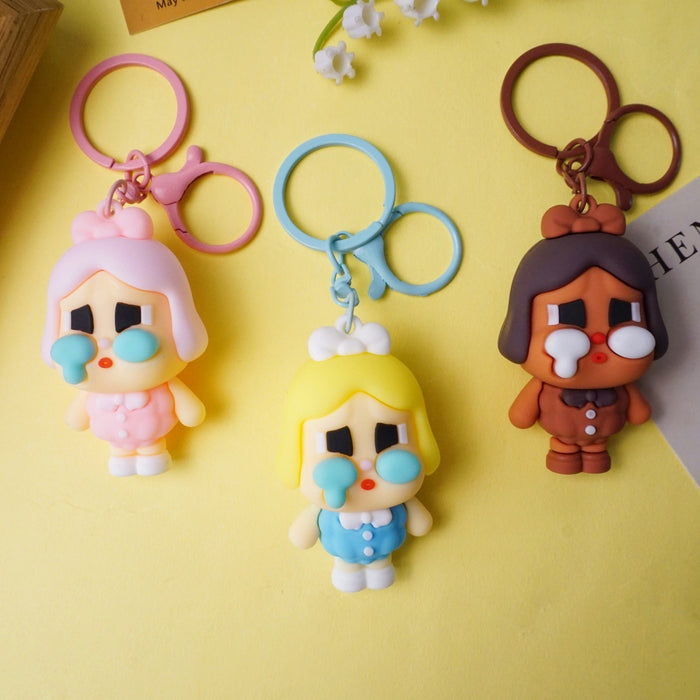 Wholesale Cute cartoon keychains made of PVC material.
