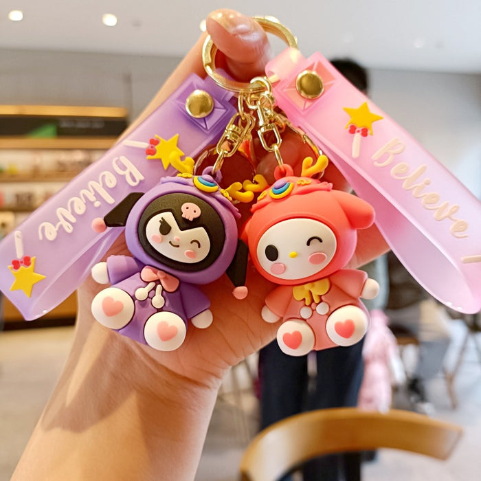 Wholesale Cute 3D Doll Silicone Keychain JDC-KC-MingT131