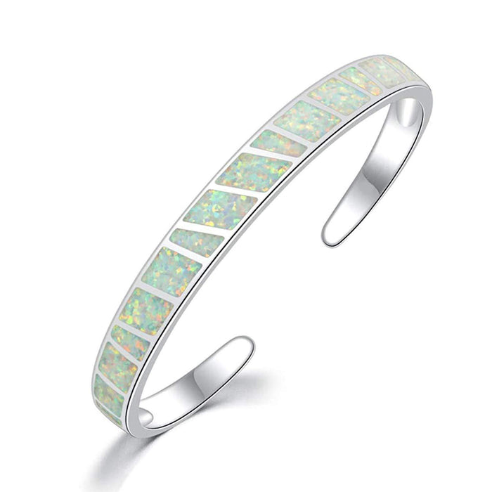 Wholesale Alloy Blue Square Stripe Bracelet JDC-BT-JuC001