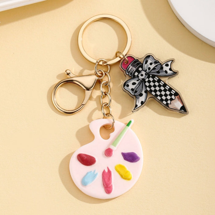 Wholesale Cute Paint Palette Keychain
