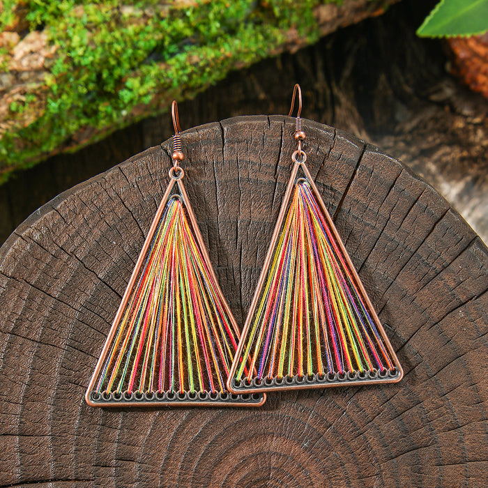 Wholesale Bohemian Tassel Earrings Vintage Style Fashion Accessory Gift MOQ≥2