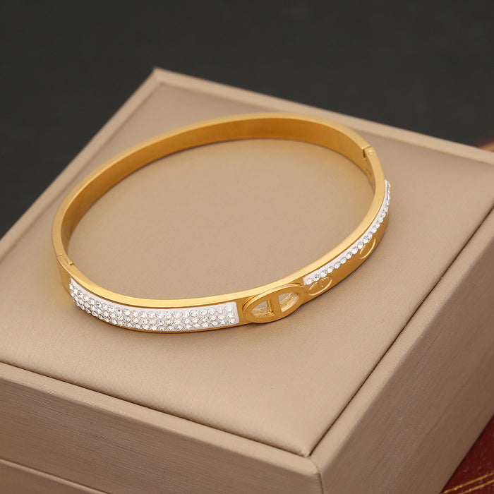 Wholesale Zircon Stainless Steel Bracelet JDC-BT-BingM012