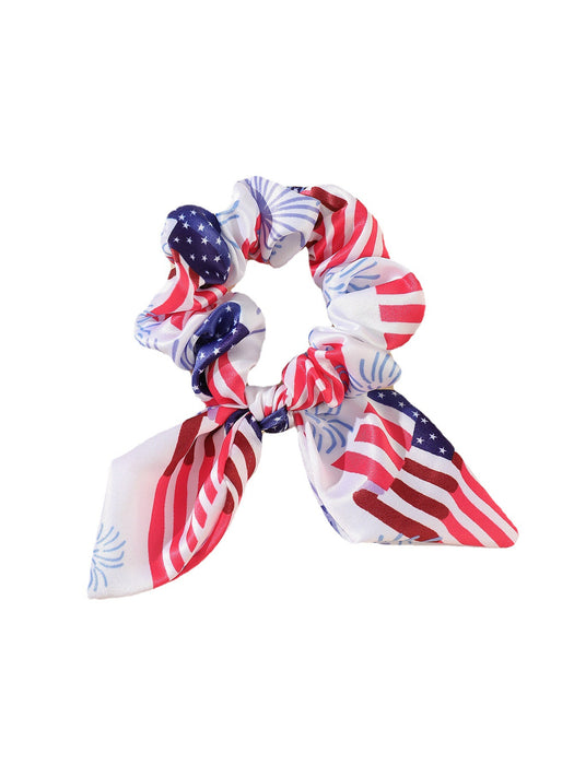 Wholesale 3PCS American Independence Day Bow Hair Tie JDC-HS-ZheZ002