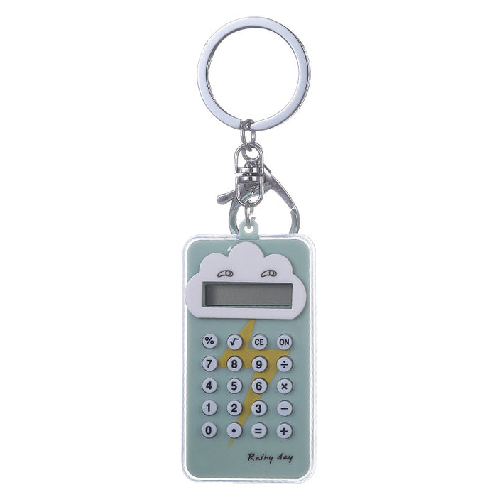 Wholesale Plastic Cartoon Lightning Calculator Keychain JDC-KC-ShuoT021