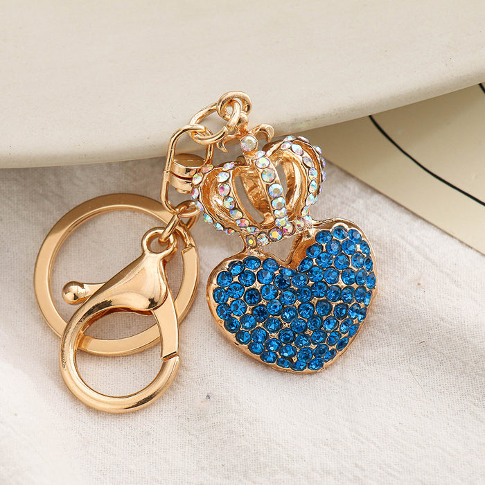 Wholesale Diamond Love Crown Alloy Keychain JDC-KC-ChaoK043