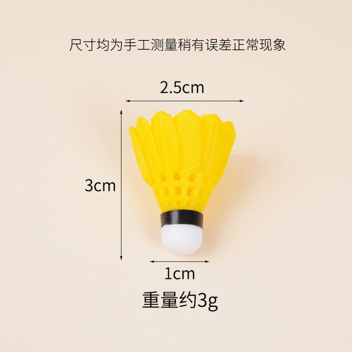 Wholesale Badminton Keychain Pendant PVC Sports DIY Accessory MOQ≥5