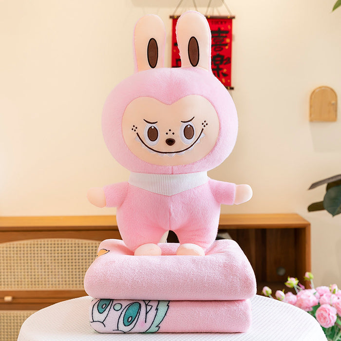 Wholesale Plush toy air conditioner, nap blanket, 2-in-1 cushion, children nap