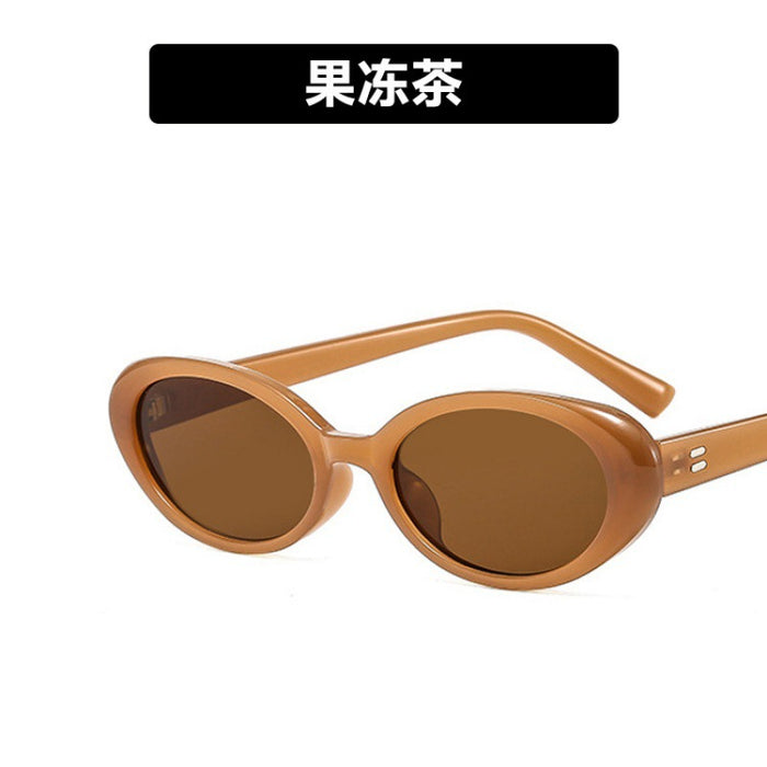 Wholesale Sunglasses high-end retro black oval new sunglasses UV resistant