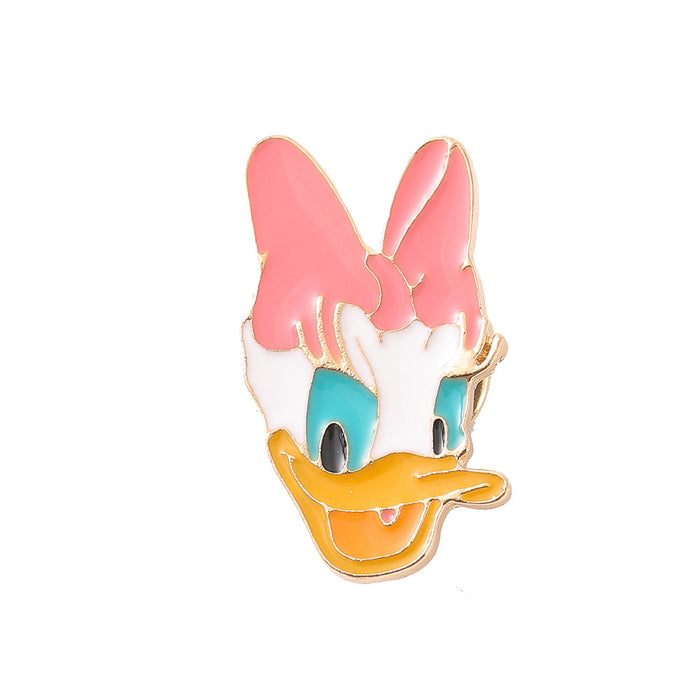 Wholesale Electroplated Metal Cartoon Brooch Pin Fashion Accessory For Bags Clothing Gift
