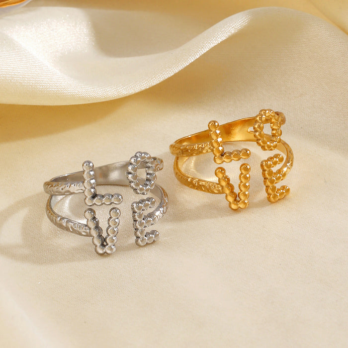 Wholesale Fashionable and trendy gold-plated design open ring