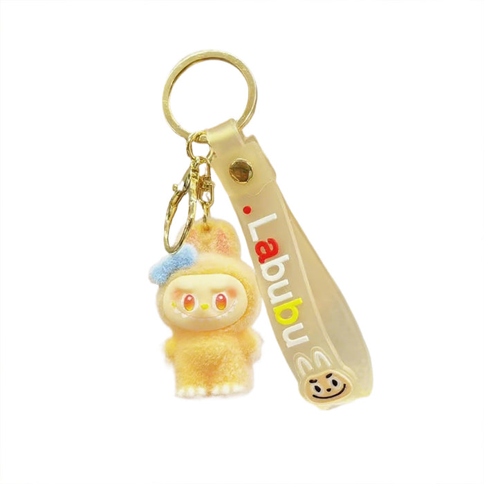 Wholesale Macaron-colored flocking keychain pendant